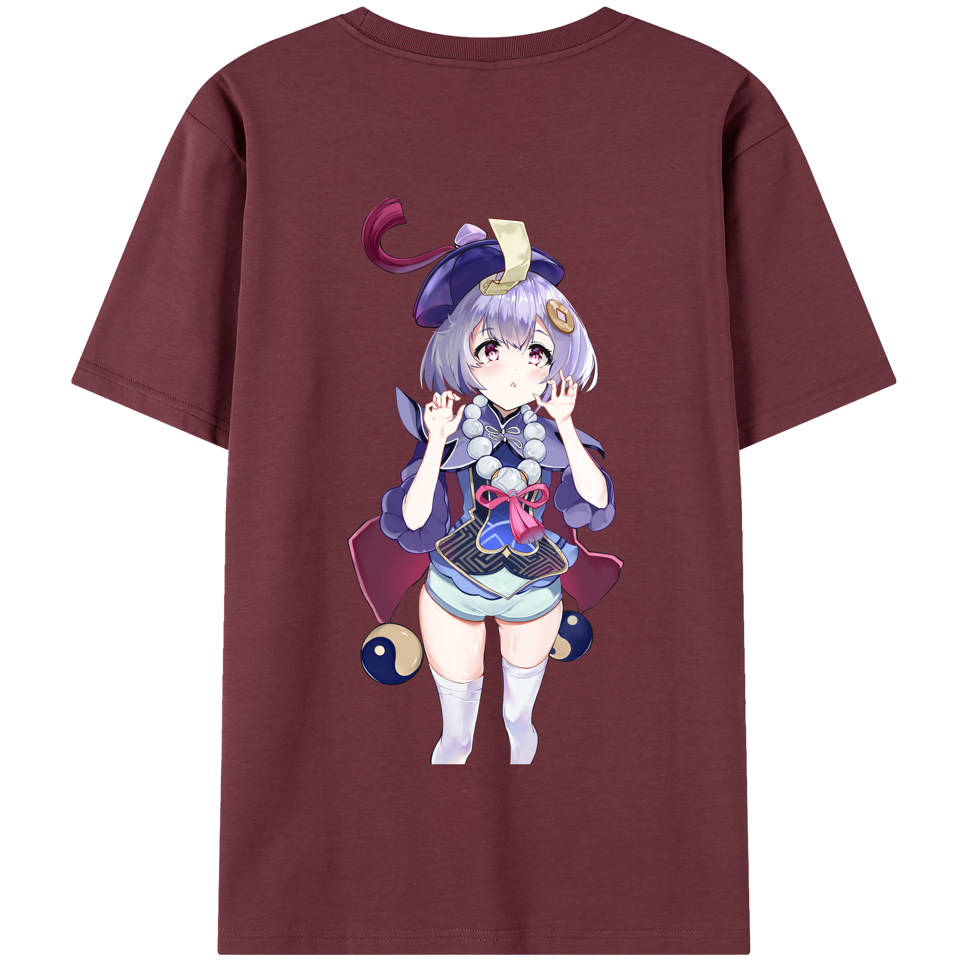 げんし神 七七 なな  genshin Nana 綿100％半袖Tシャツ（背面プリント）